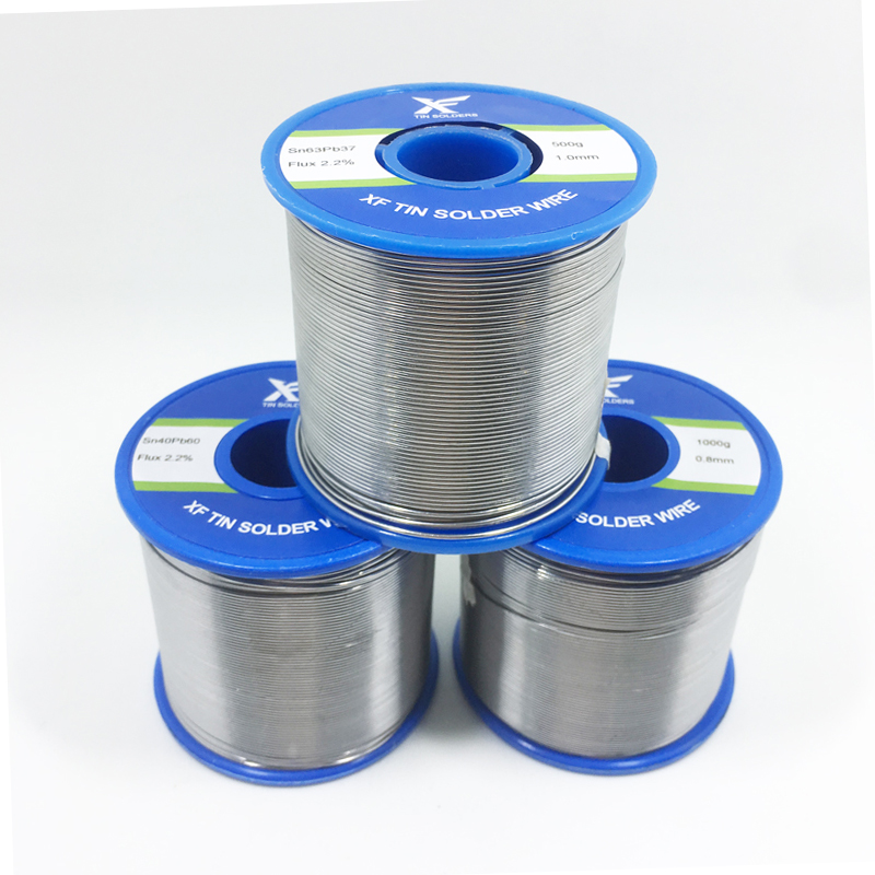 0.8 mm 1 mm 1.2 mm 1.6 mm 2 mm de 3 mm de diámetro alambre de soldadura con núcleo de rosenta de flujo 63/37 SN63PB37 para la fabricación de electrónica en China