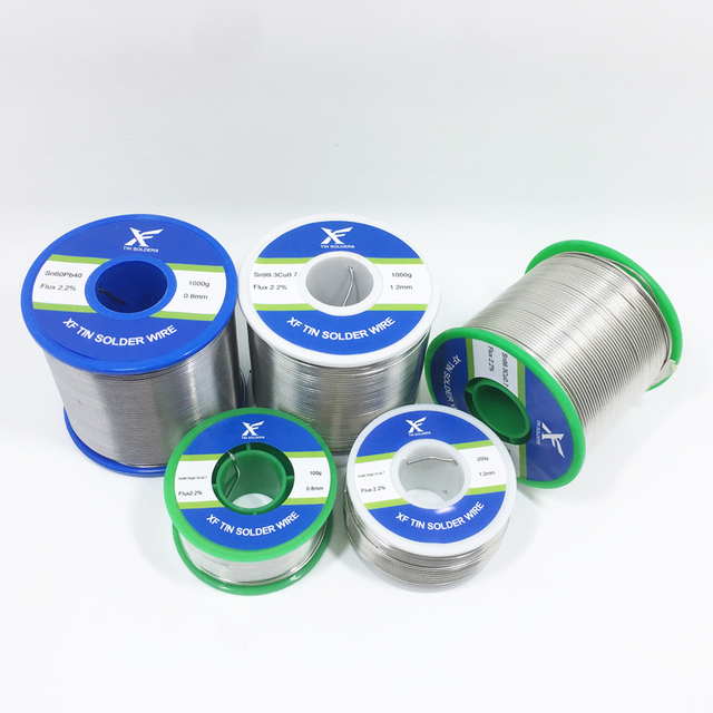 Soldadura de estaño y plomo 30 70 Sn30 Pb70 en 1 mm y 1,8 mm de diámetro y carretes de 250 g y 500 g para reventa de Harware Shop