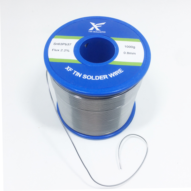 ​63 37 Alambre de soldadura con núcleo de resina de 1,2 mm y 1,8 mm en carrete de 1 kg para trabajos superiores en semiconductores