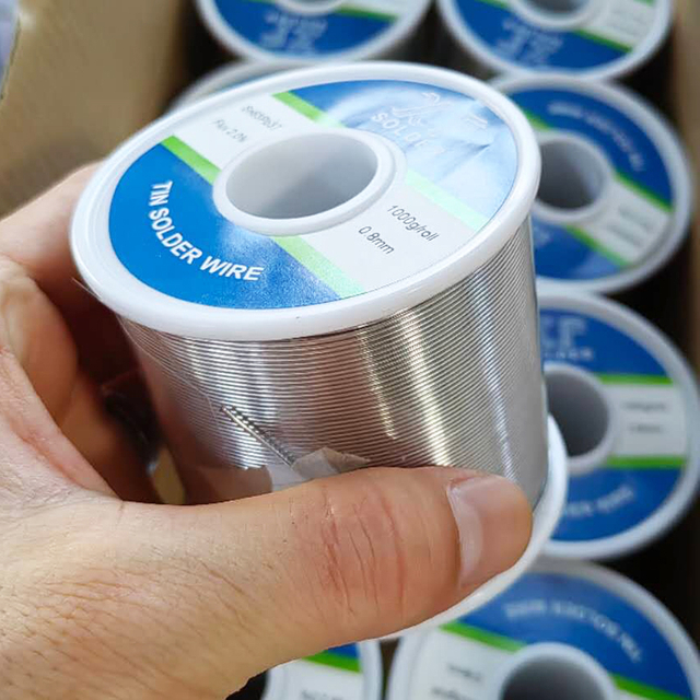 Rollo de hojalata 63 37 Sn63 Pb37 de diámetro 0,6 mm 0,8 mm 1 mm 1,2 mm para electrónica