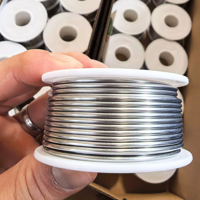 Venta al por mayor 1 mm de diámetro 250 g carrete de soldadura de estaño con núcleo de colofonia Sn45 Pb55: la opción ideal para electrónica general