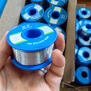 Alambre de soldadura con plomo con núcleo de resina 60 40 en diámetros de 0,8 mm, 1,0 mm, 1,2 mm y carrete de 100 g para aplicaciones de PCB